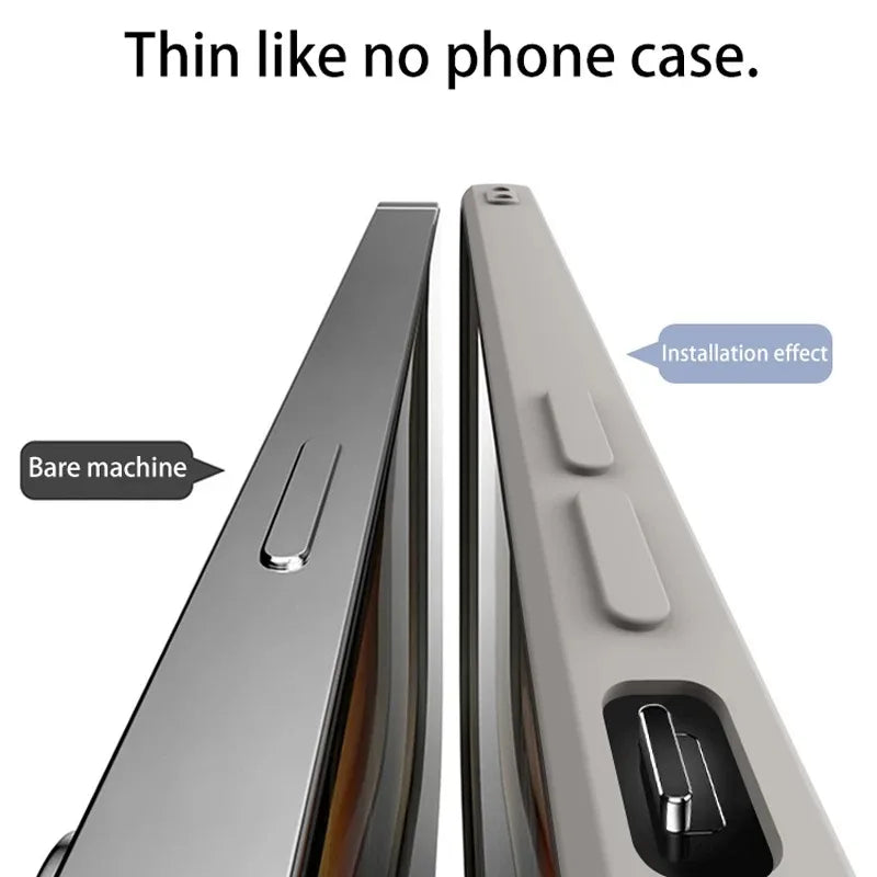 Funda magnética de silicona líquida para carga inalámbrica Magsafe para iPhone 16, 16 Pro, 16 Pro Max, suave y a prueba de golpes